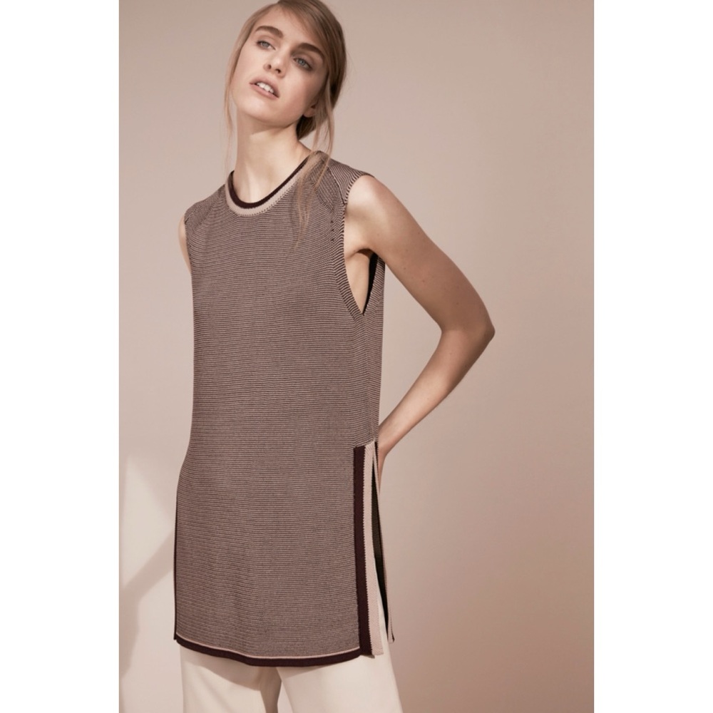 Aritzia Wilfred Wool Palmier Sleeveless Sweater